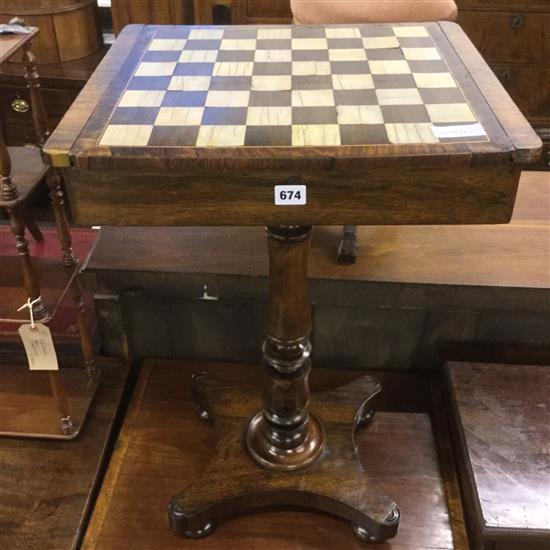 Rosewood games table